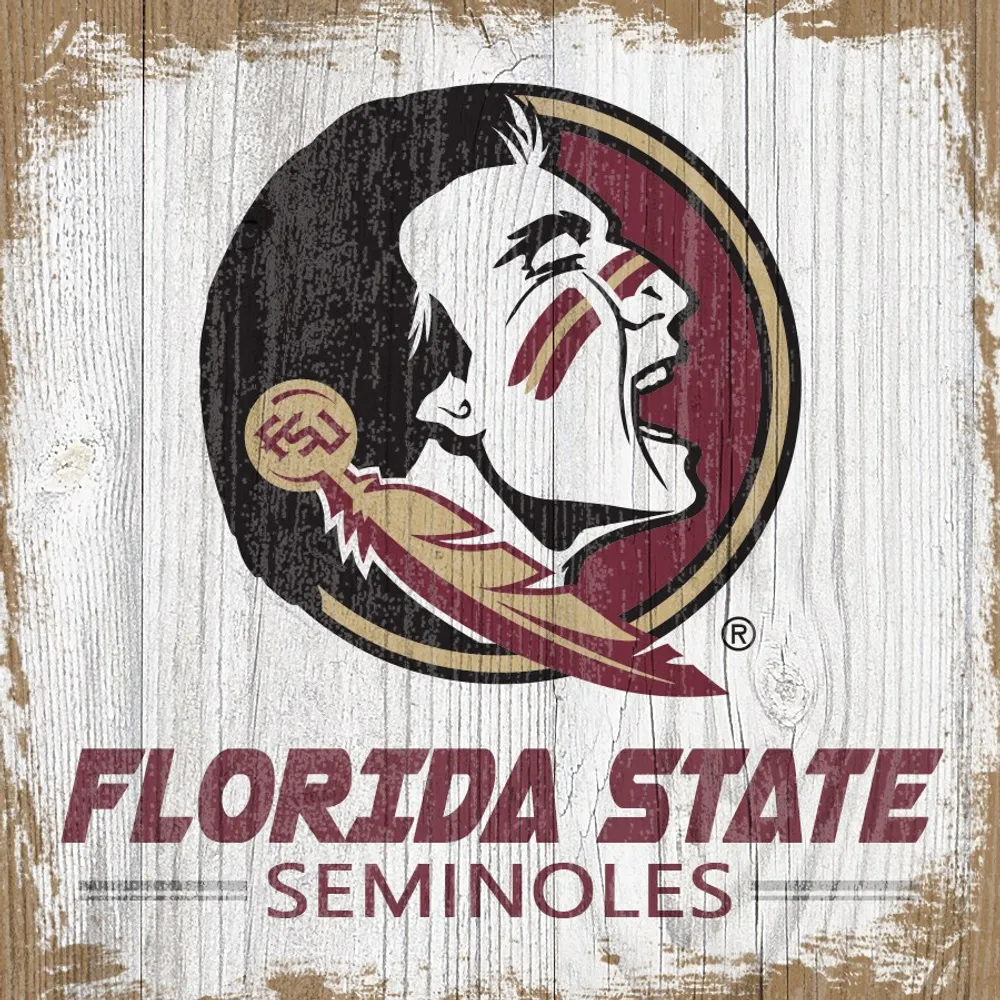 Florida State Seminoles 6'' x 6'' Team Logo Block