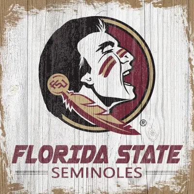 Florida State Seminoles 6'' x 6'' Team Logo Block