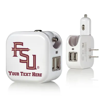 Florida State Seminoles Alternate Logo Personalized 2-In-1 USB Charger