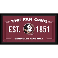Florida State Seminoles Framed 10" x 20" Fan Cave Collage