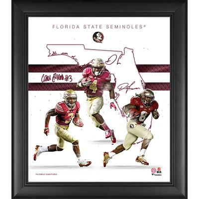 Collage encadré 15" x 17" des fondations de la franchise Running Backs des Florida State Seminoles