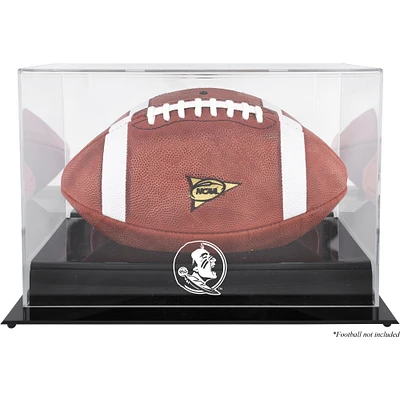 Vitrine de présentation de football Florida State Seminoles (FSU) Blackbase (logo 2014 - Présent) avec dos miroir