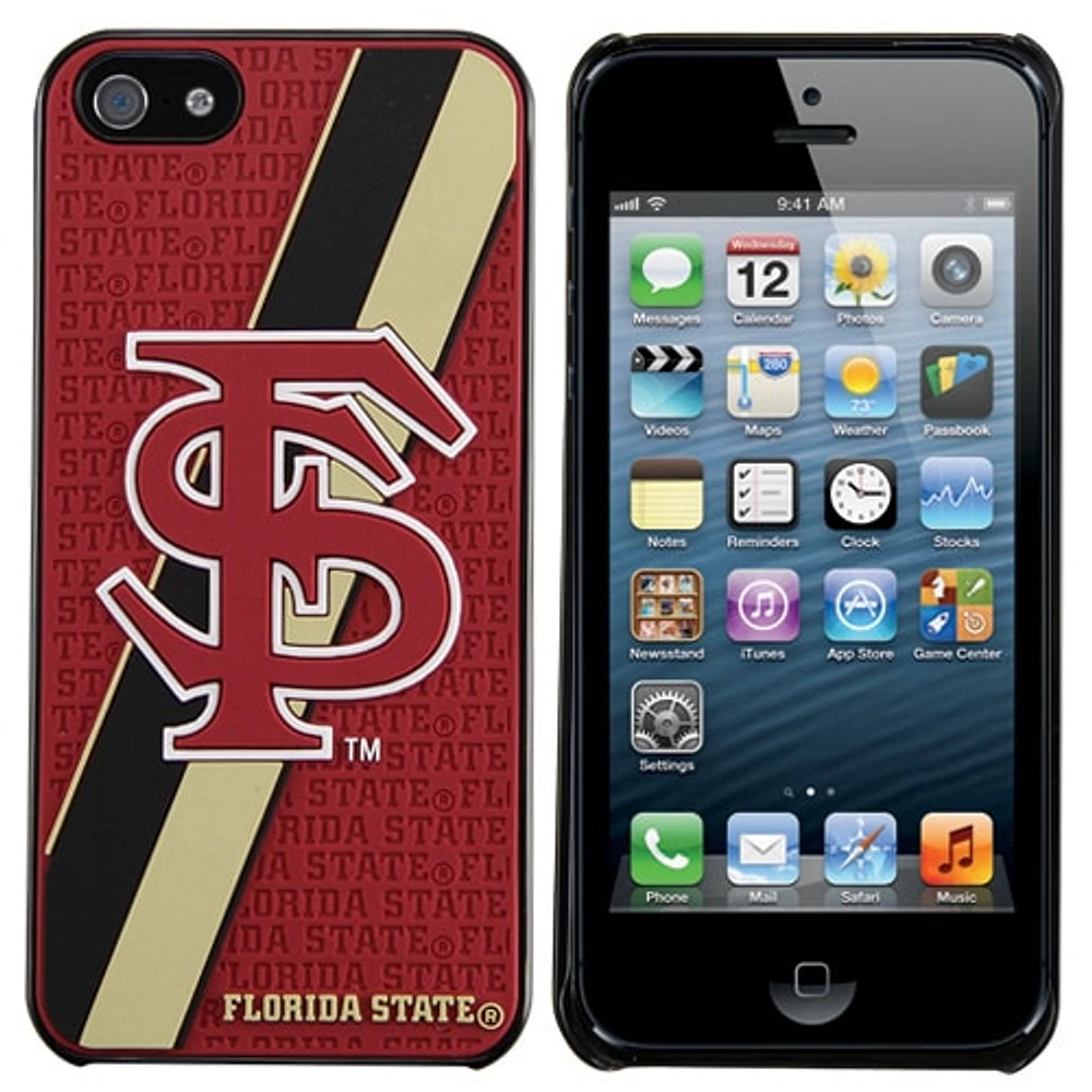 Florida State Seminoles (FSU) Snap-On Hard Team Logo A15 iPhone 5 Cover - Garnet/Gold