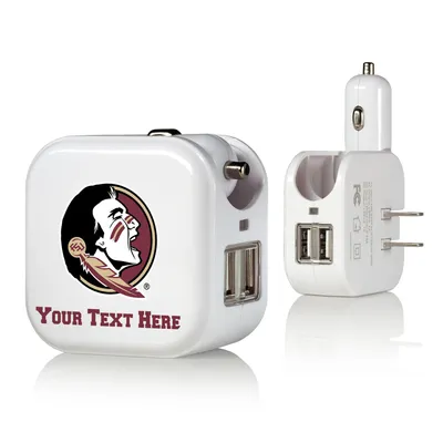 Florida State Seminoles Primary Logo Personalized 2-In-1 USB Charger