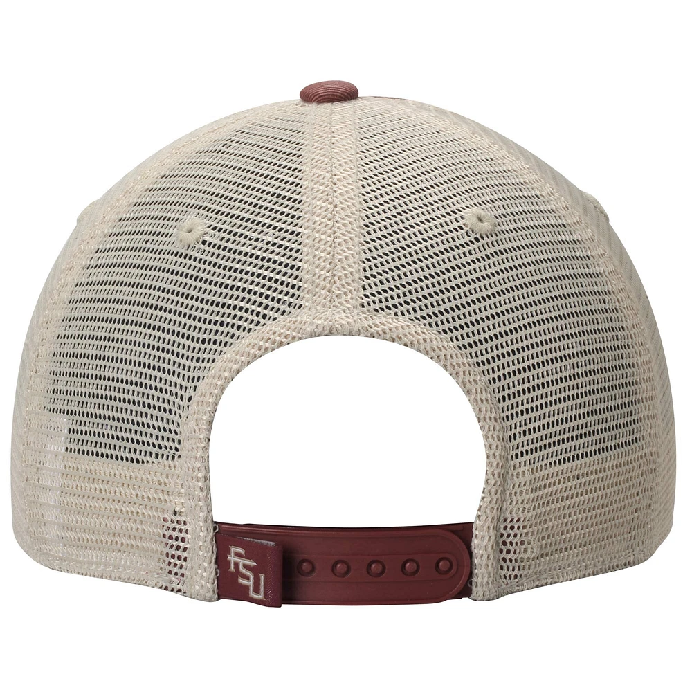 Casquette réglable Florida State Seminoles Top of the World Offroad Trucker - Grenat