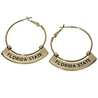 Florida State Seminoles Weller Gold Hoop Earrings