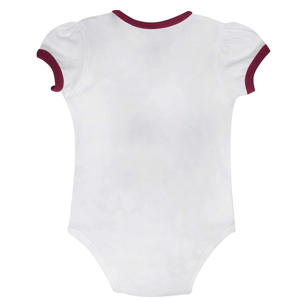 Girls Newborn & Infant Florida State Seminoles Two-Piece Love My Team Bodysuit Skirt Set