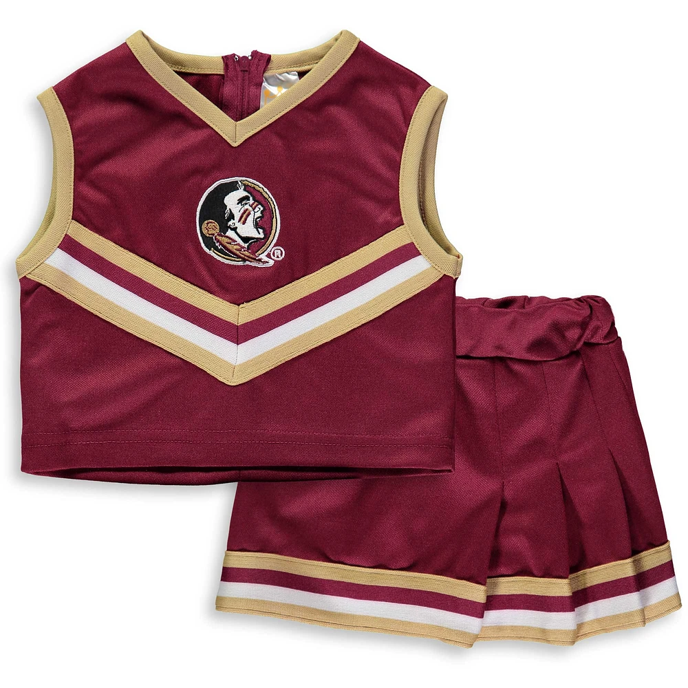 Girls Toddler Garnet Florida State Seminoles Two-Piece Cheer Set