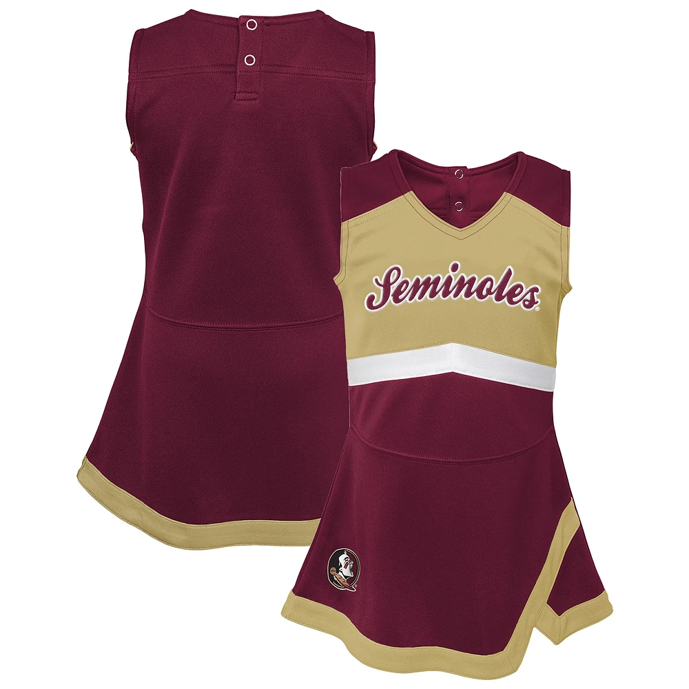 Robe pull de capitaine cheerleading pour jeunes filles Garnet Florida State Seminoles