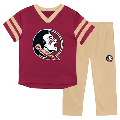 Infant Florida State Seminoles Two-Piece Red Zone Jersey & Pants Set