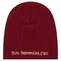 Infant New Era  Garnet Florida State Seminoles Mini Fan Beanie