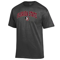 Men's Champion  Charcoal Florida State Seminoles Arched Logo T-Shirt