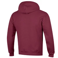 Men's Champion  Garnet Florida State Seminoles Arched Logo Fleece Pullover Hoodie