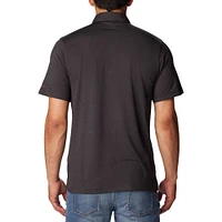 Polo Columbia Heather Black pour homme Florida State Seminoles Tech Trail Omni-Wick
