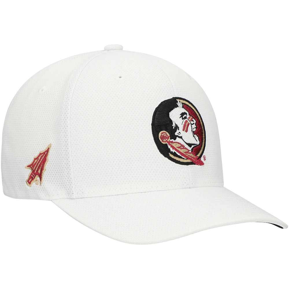 Men's Top of the World  White Florida State Seminoles Reflex Performance Flex Hat