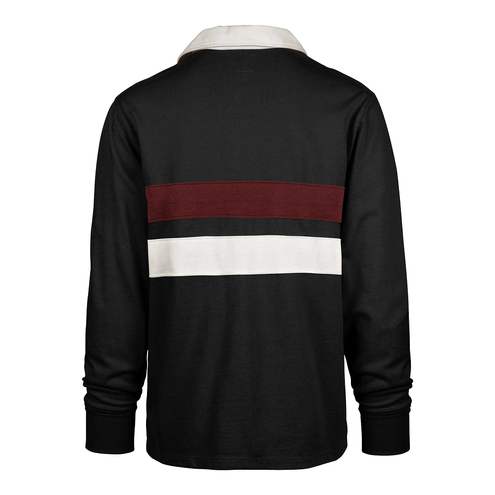 Polo de rugby à manches longues Knox Thames Clubhouse 47 noir pour homme des Florida State Seminoles