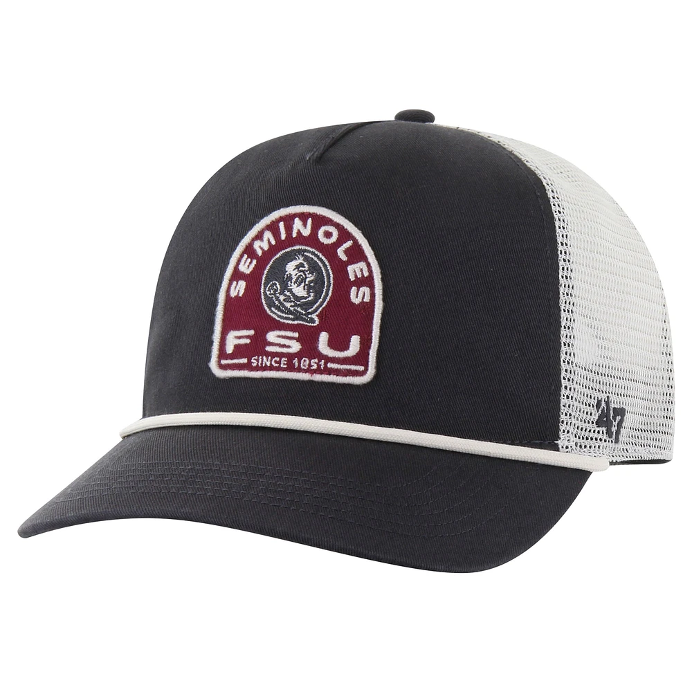 Casquette réglable '47 Florida State Seminoles Coastline Hitch Trucker pour hommes