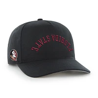Casquette ajustable noire « 47 » pour homme, motif Flip Script Hitch, des Florida State Seminoles