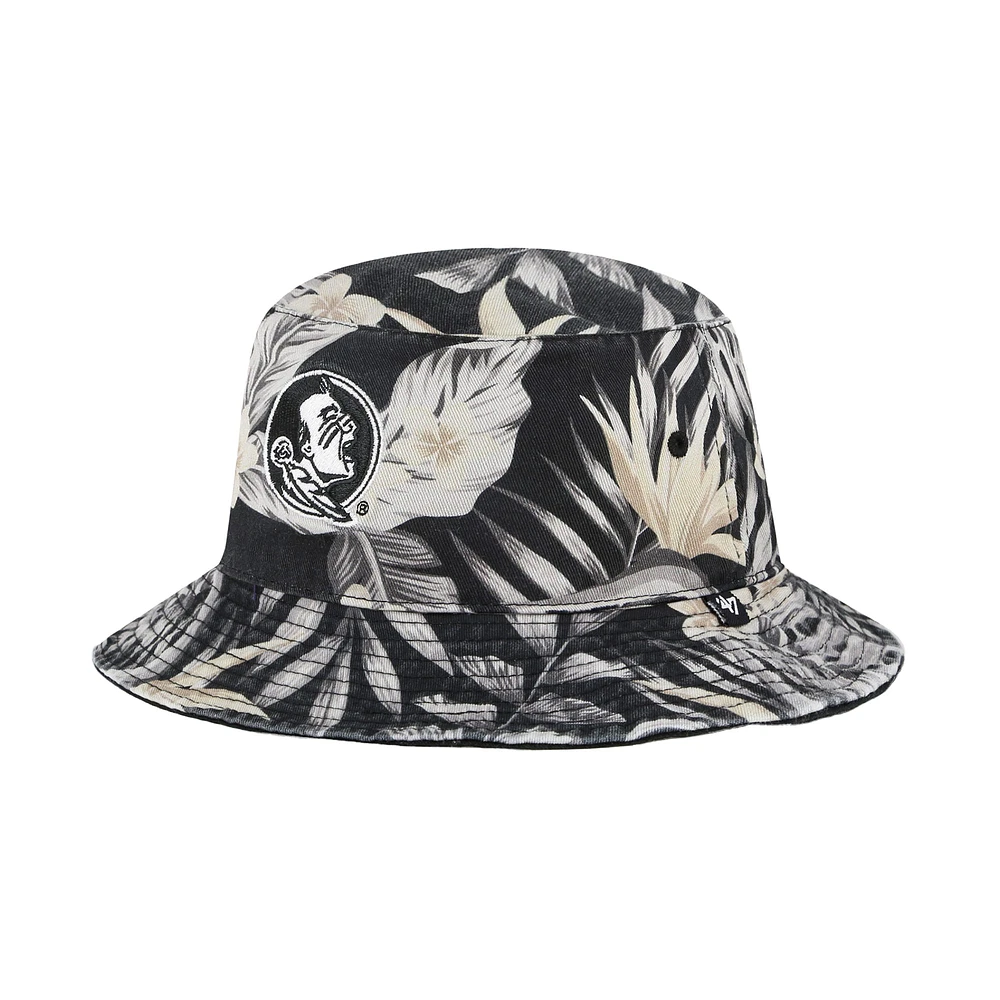 Chapeau bob Tropicalia '47 Florida State Seminoles pour hommes noir