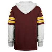 Sweat à capuche lacets Blitz Cornerback des Seminoles de l'État Floride '47 Garnet pour homme