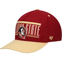 Casquette réglable avec attelage double '47 Cardinal Florida State Seminoles pour hommes