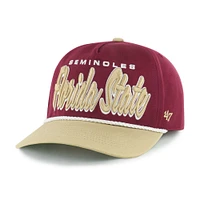 Men's '47 Garnet Florida State Seminoles Dropshadow Rope Hitch Adjustable Hat