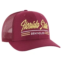 Men's '47 Garnet Florida State Seminoles Garner Trucker Adjustable Hat