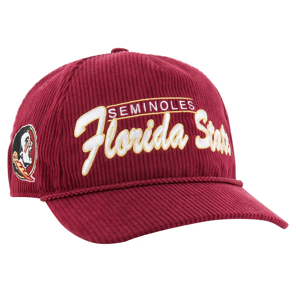 Casquette ajustable Florida State Seminoles Gridiron Double Header Hitch '47 Garnet pour homme