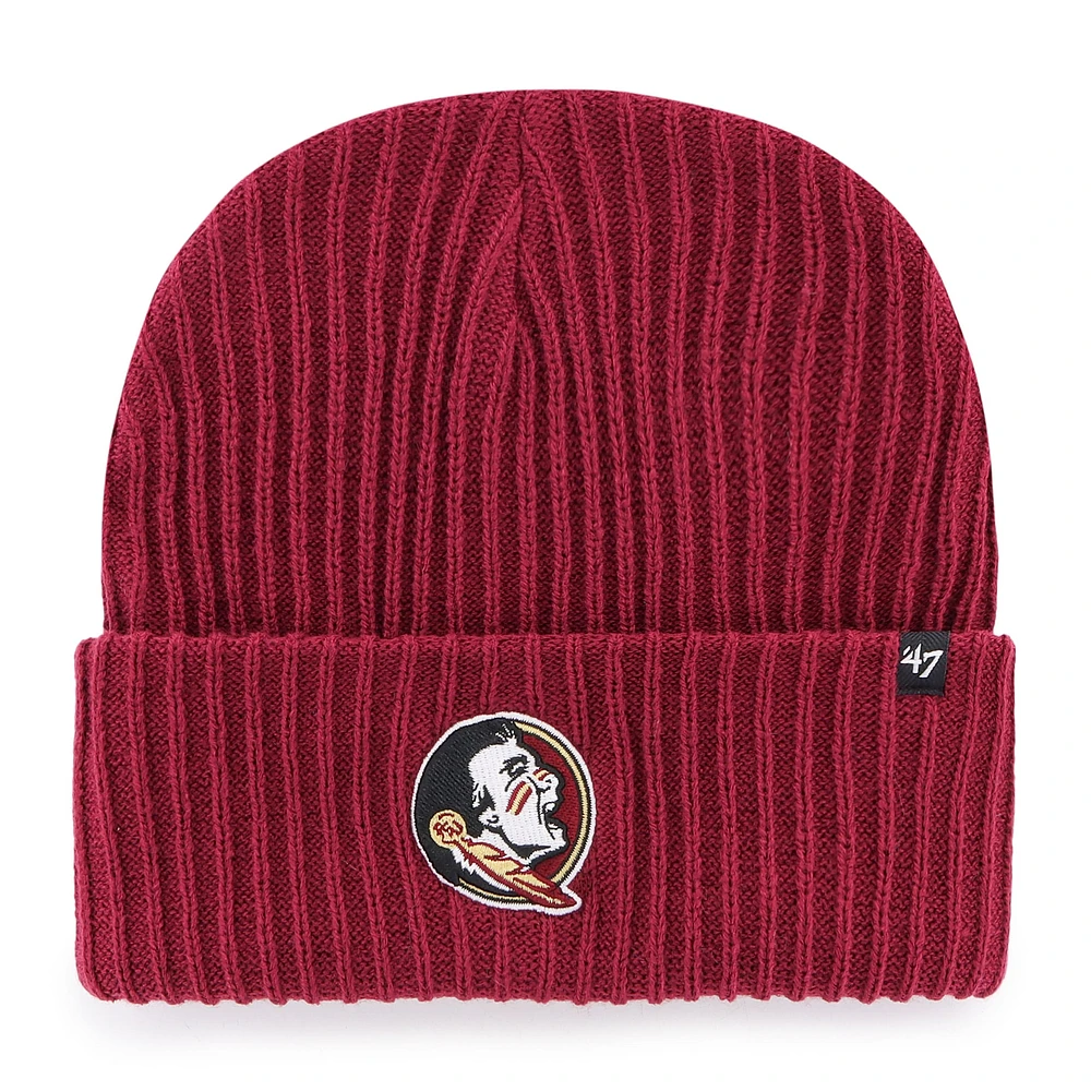 Bonnet tricoté à revers Harbor '47 Garnet Florida State Seminoles pour homme