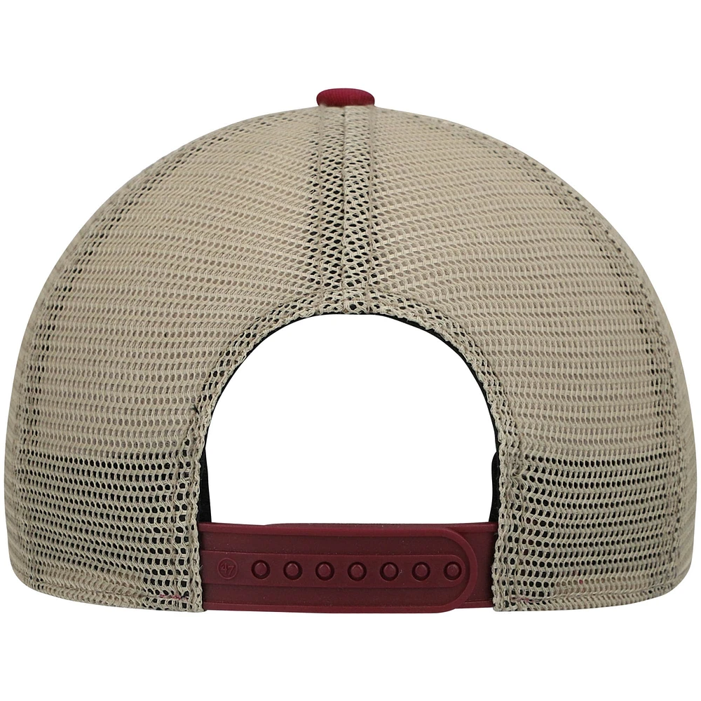Casquette Snapback '47 Garnet Florida State Seminoles Trawler Trucker pour hommes