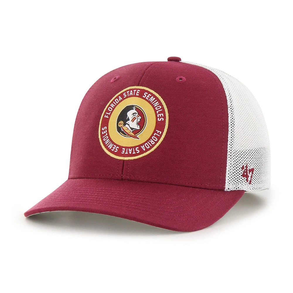 Casquette '47 Garnet Florida State Seminoles Unveil Trophy Flex pour homme