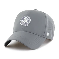 Men's '47 Gray Florida State Seminoles Forward Vent MVP Adjustable Hat