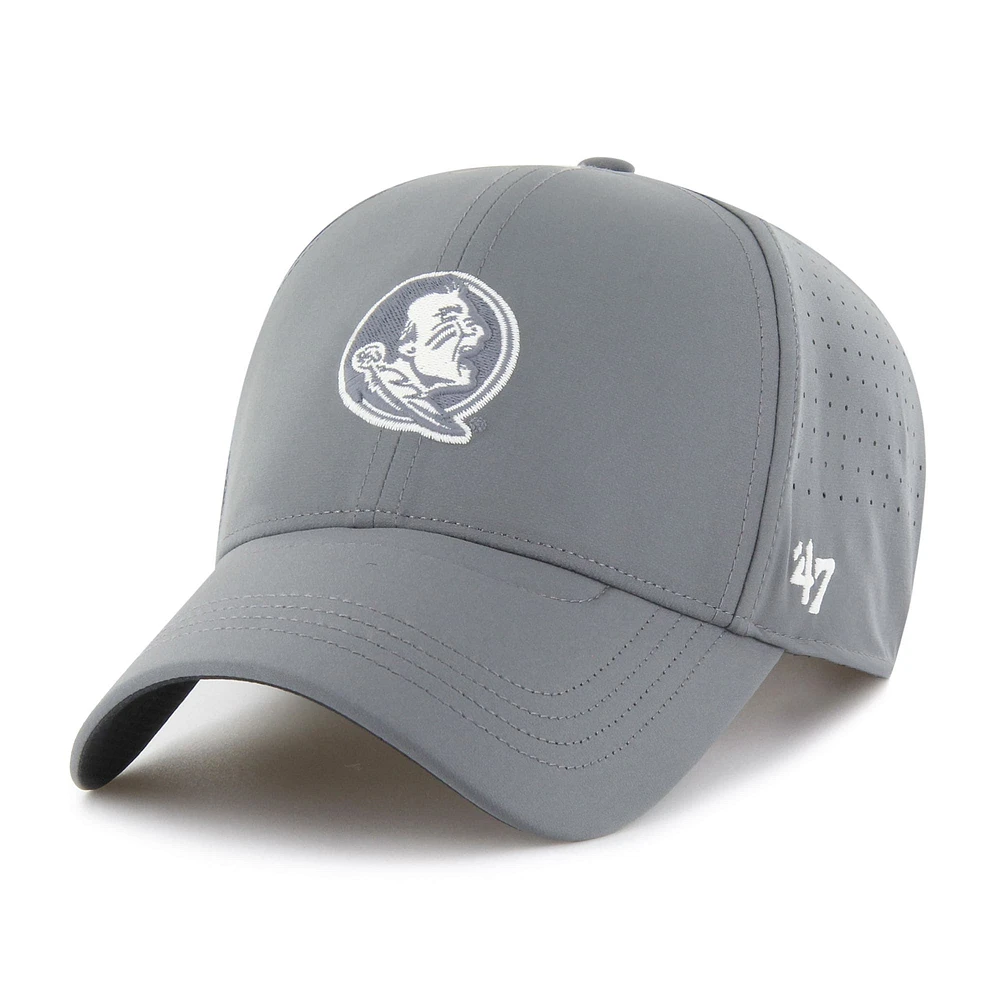 Men's '47 Gray Florida State Seminoles Forward Vent MVP Adjustable Hat