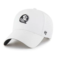 Casquette ajustable blanche « 47 Florida State Seminoles Forward Vent MVP » pour homme