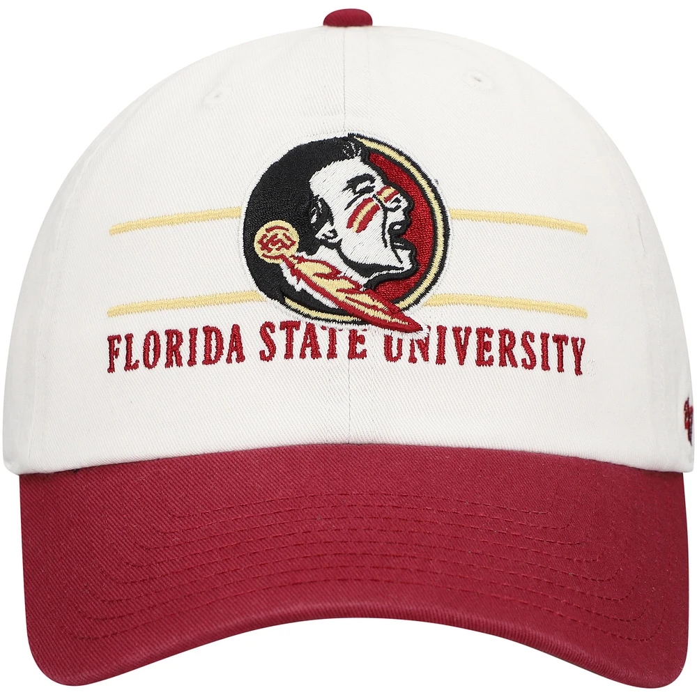 Men's '47 White Florida State Seminoles Gridiron Clean Up Adjustable Hat