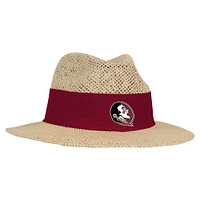 Chapeau de paille Ahead Florida State Seminoles Wellington Gambler pour hommes