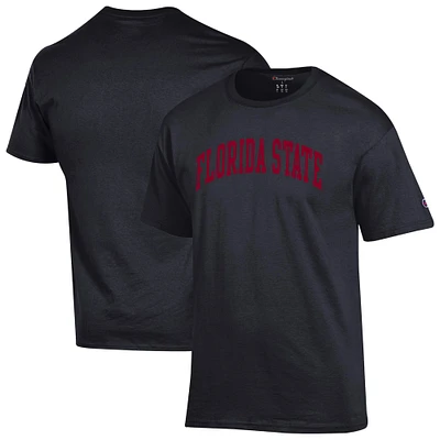 Men's Champion  Black Florida State Seminoles Basic Arch T-Shirt