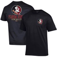 Men's Champion Black Florida State Seminoles Stack 2-Hit T-Shirt