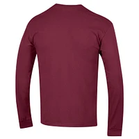 Men's Champion  Garnet Florida State Seminoles Basic Arch Long Sleeve T-Shirt