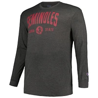 Men's Champion Garnet Florida State Seminoles Big & Tall Arch Long Sleeve T-Shirt