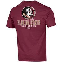 T-shirt Champion Garnet Florida State Seminoles Stack 2-Hit pour homme