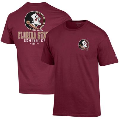 Men's Champion Garnet Florida State Seminoles Stack 2-Hit T-Shirt