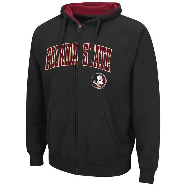 Sweat à capuche entièrement zippé Colosseum Florida State Seminoles Arch & Logo 3.0 pour homme