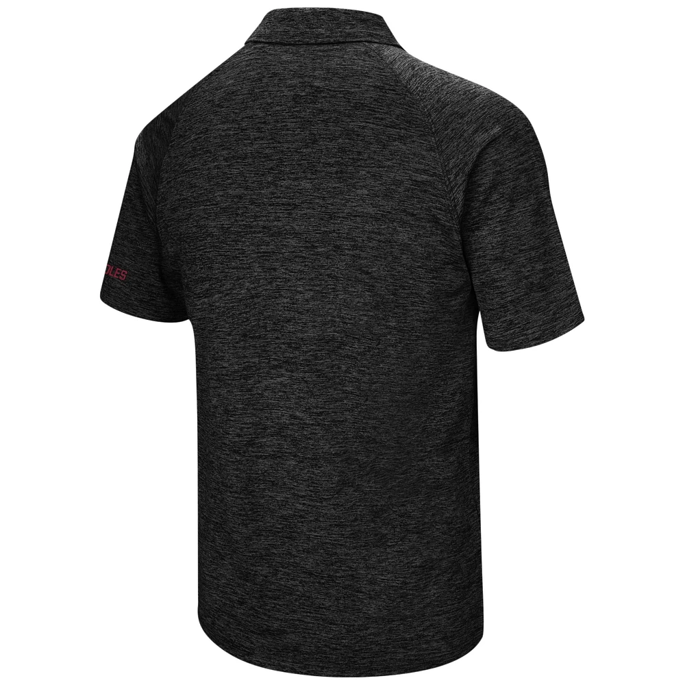 Men's Colosseum Black Florida State Seminoles Big & Tall Down Swing Polo