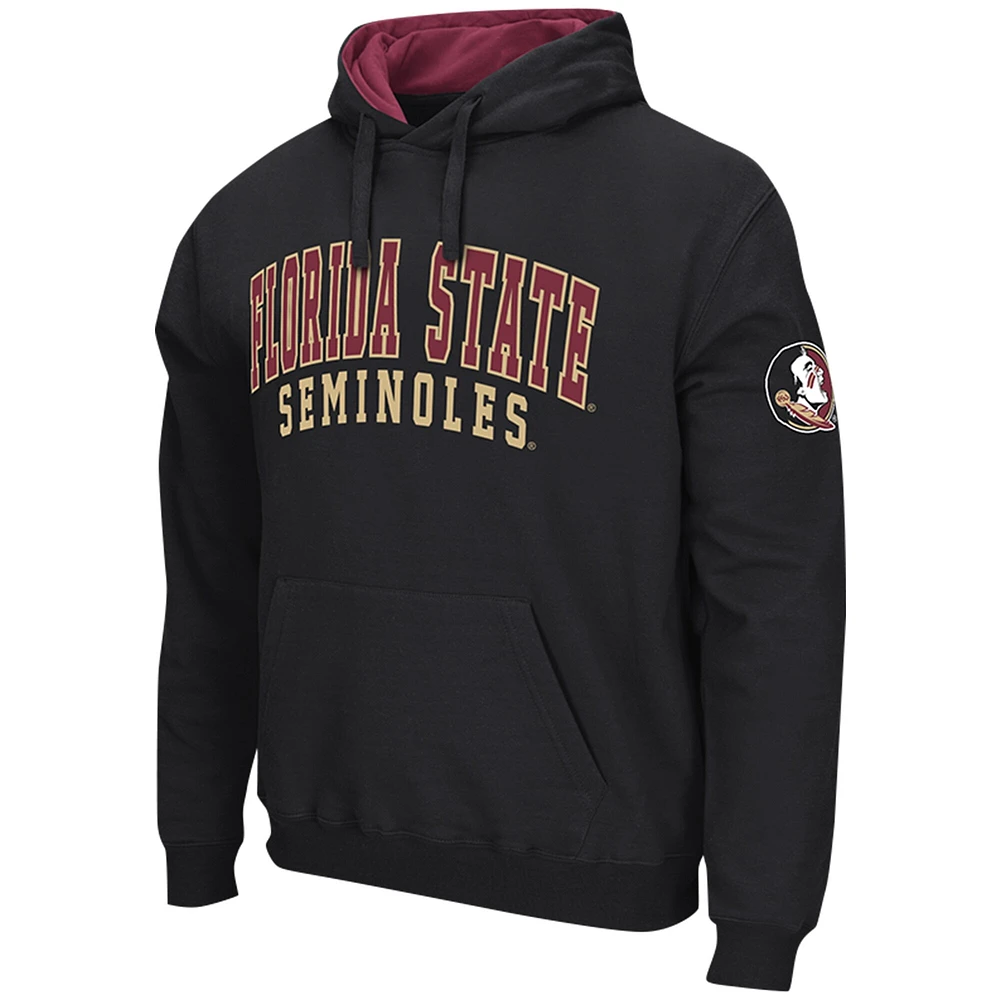 Sweat à capuche noir Colosseum Florida State Seminoles Double Arch pour hommes