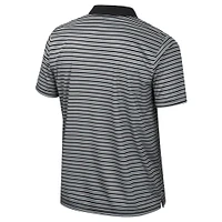 Men's Colosseum Black Florida State Seminoles Striped Polo