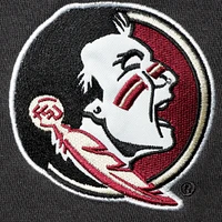 Men's Colosseum Charcoal Florida State Seminoles Arch & Logo Crew Neck Sweatshirt