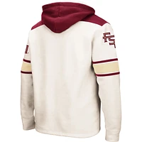 Sweat à capuche lacets Colosseum Cream Florida State Seminoles 2.0 pour hommes