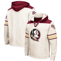 Sweat à capuche lacets Colosseum Cream Florida State Seminoles 2.0 pour hommes