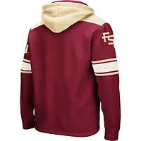 Men's Colosseum Garnet Florida State Seminoles 2.0 Lace-Up Pullover Hoodie